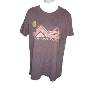 Dutch Bros Men's Heathered Purple Tee Shirt Size Large